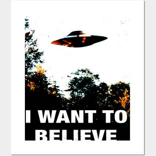 I Want To Believe Posters and Art